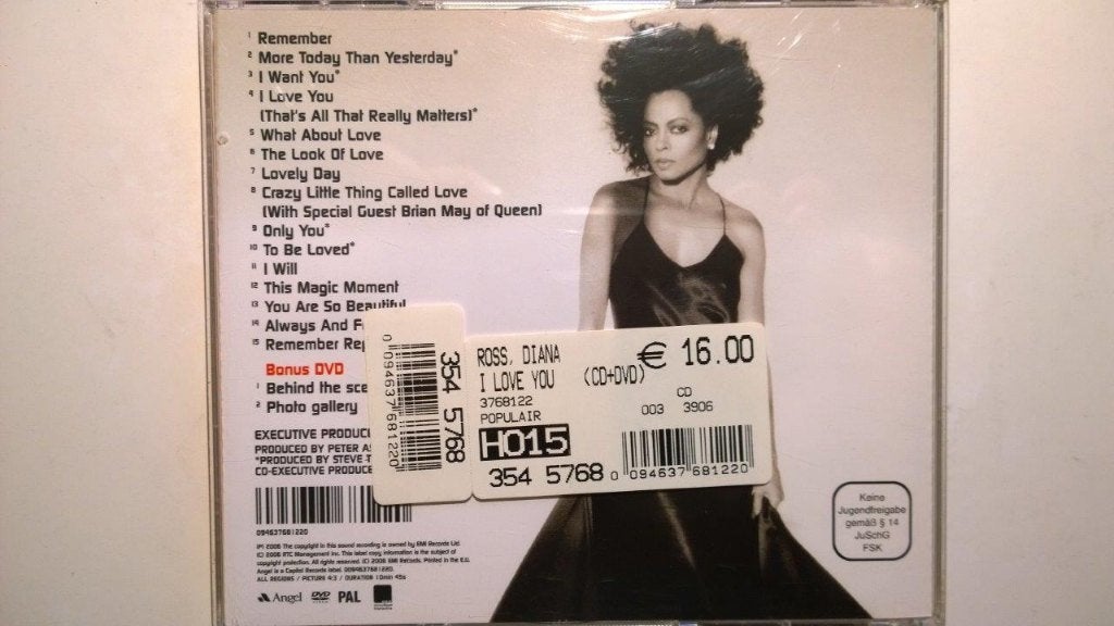 Diana Ross - I Love You, Inclusief DVD, Ophalen of Verzenden, Zo goed als nieuw, Disco