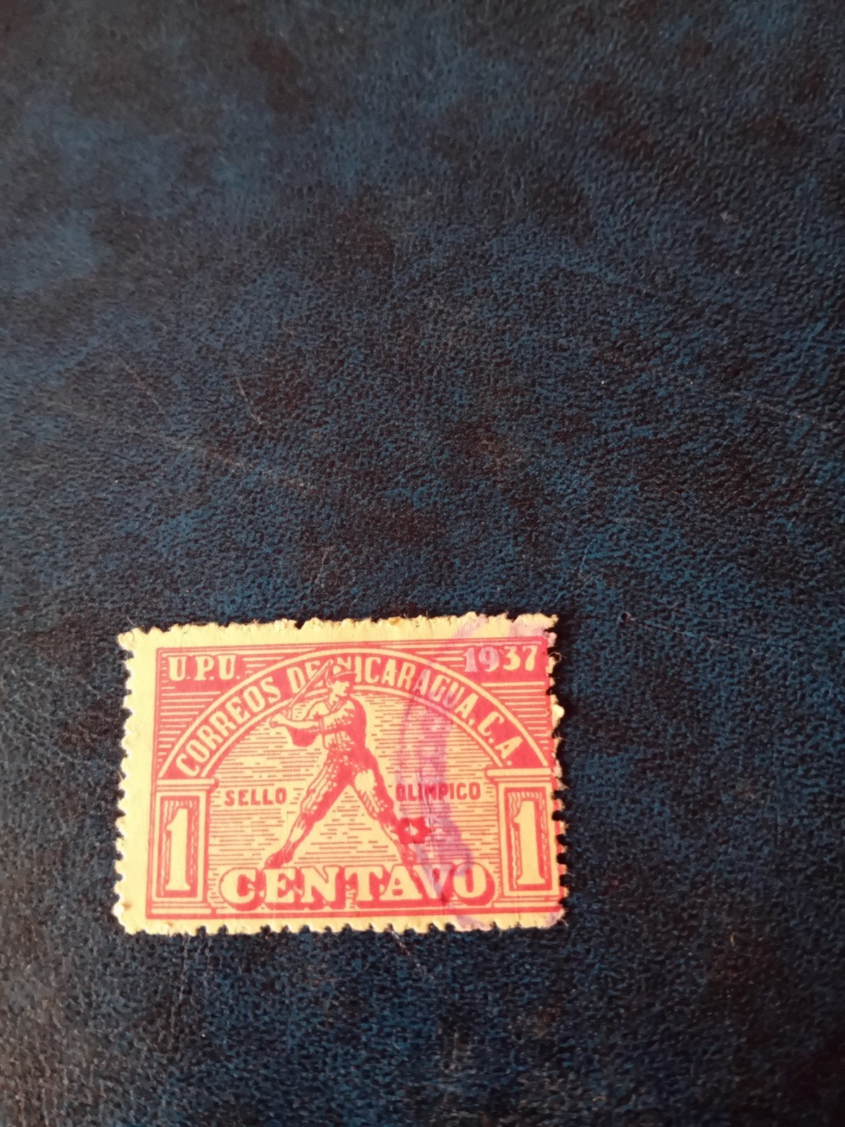 Nicaragua 1937 Olympische Spelen postzegel, Ophalen of Verzenden, Gestempeld