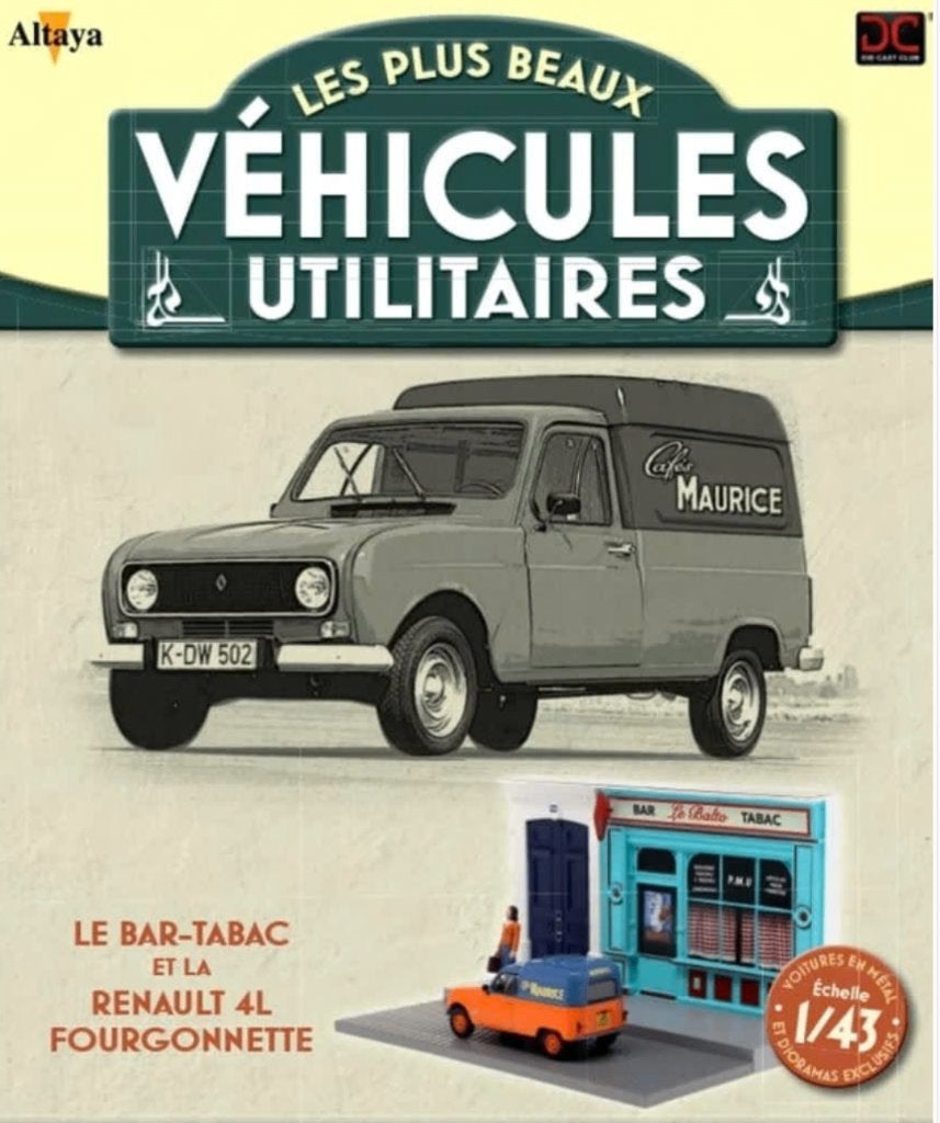 Renault 4L bestel F4 BAR & TABAC diorama 1/43 Utilitaires, Hobby en Vrije tijd, Modelauto's | 1:43, Verzenden, Nieuw, Auto, Overige merken