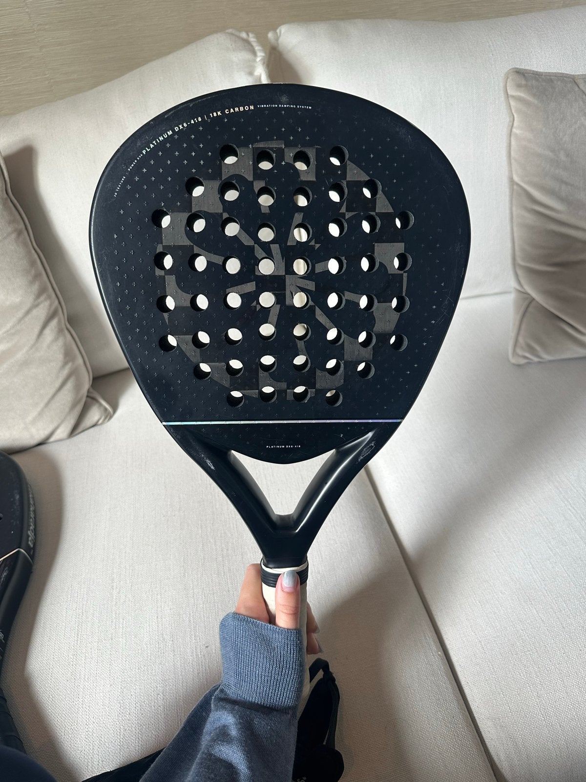 The Indian Maharadja Padel Racket Platinum DX6-418, Ophalen of Verzenden, Gebruikt, Padelracket