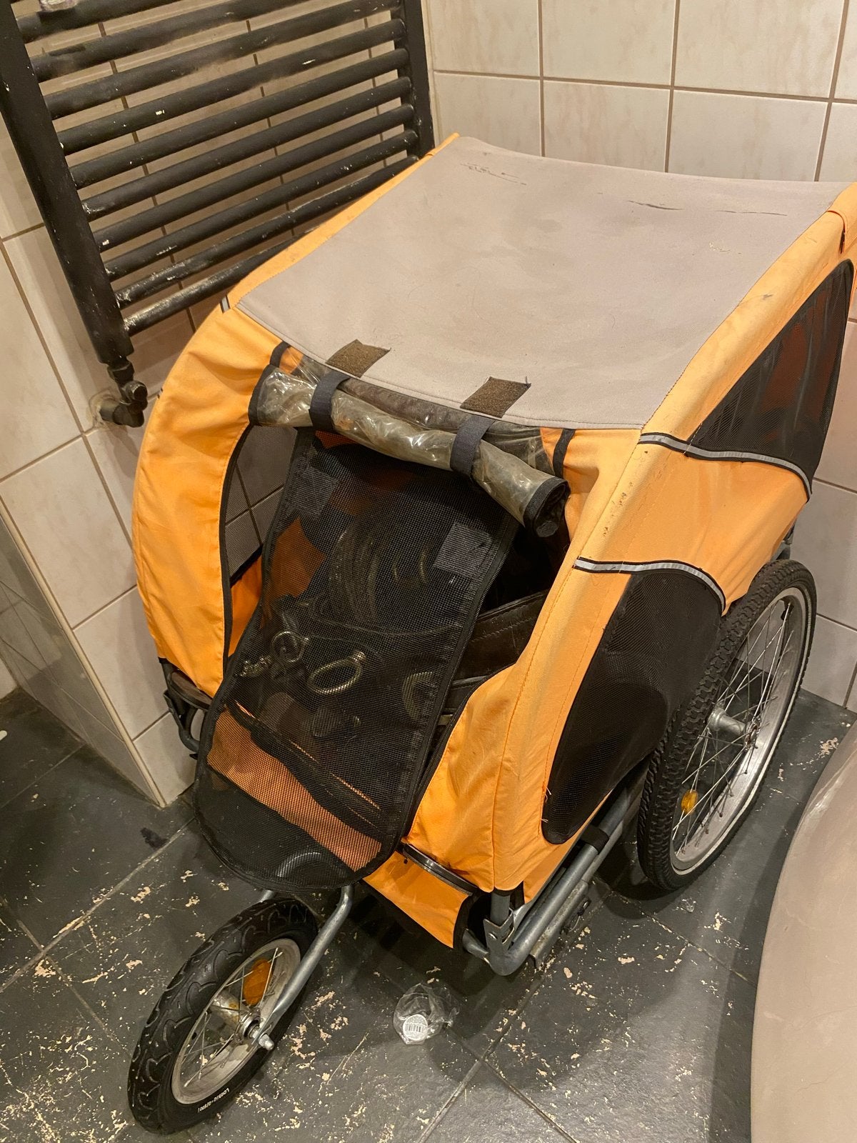 Hondenbuggy / hondenwagen met duwstang 55x55x75, Dieren en Toebehoren, Honden-accessoires, Ophalen, Hondenbuggy