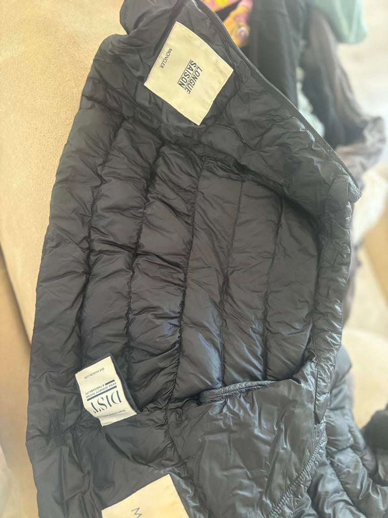 Moncler zomer jasje baby, Ophalen of Verzenden, Zo goed als nieuw, Zwart