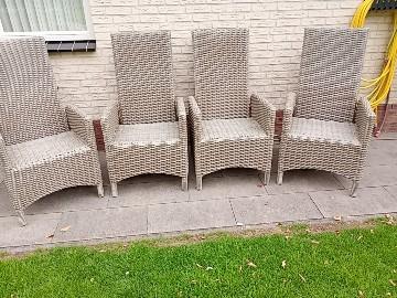 Tuinstoelen, Tuin en Terras, Tuinstoelen, Gebruikt, Kunststof, Verstelbaar, Ophalen