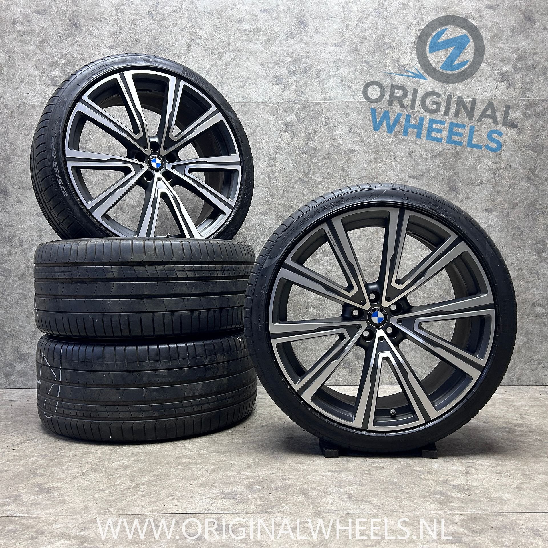 22 inch originele velgen + zomerbanden BMW X5 X6 746, Gebruikt, -, 275 mm, -