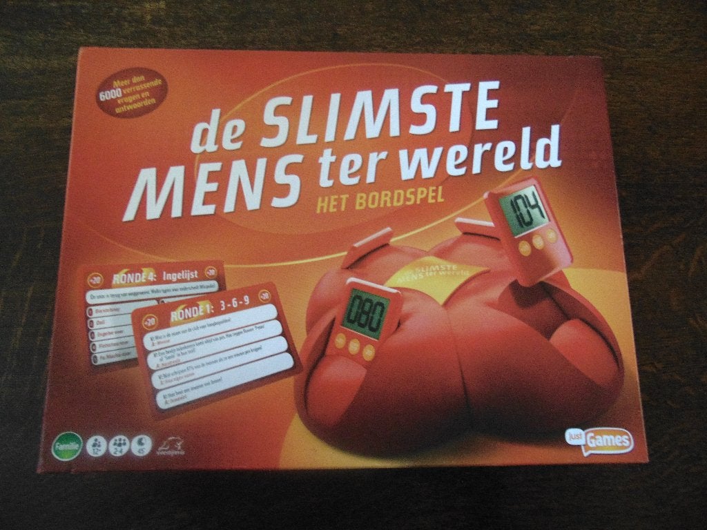 De Slimste Mens ter Wereld Spel van Just Games, Een of twee spelers, Ophalen of Verzenden, Zo goed als nieuw, Just Games