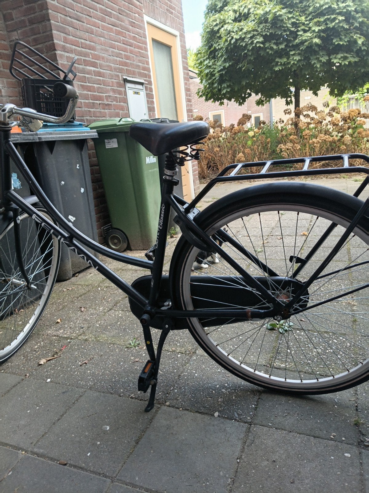 Pelikaan Dutch Classic damesfiets - Zwart, Gebruikt, Velgrem, 50 tot 53 cm, Ophalen