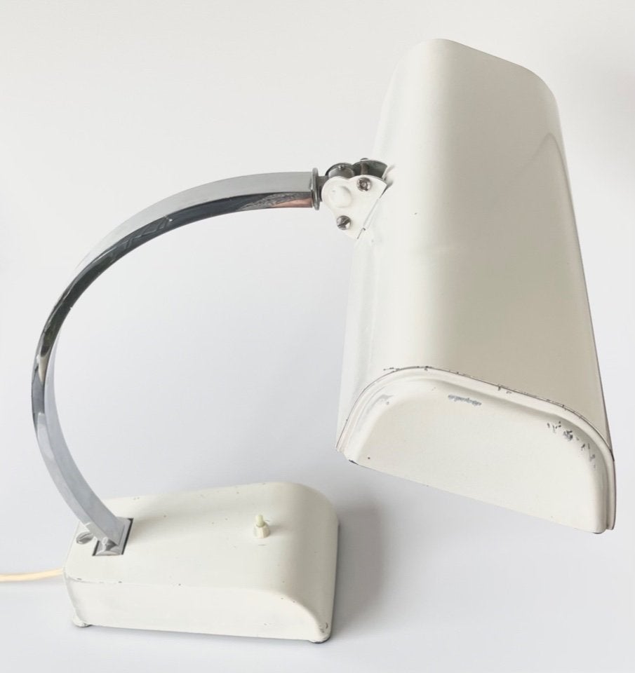 Grote Bauhaus Desk Lamp Kaiser Idell Jaren ‘30, Bureaulamp, Gebruikt, Overige fittingen, Ophalen of Verzenden