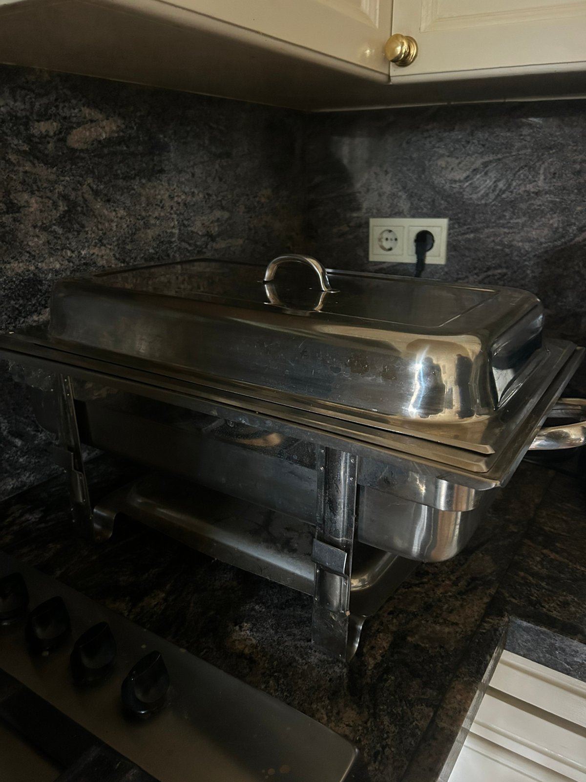 Warm houd rechaud, Ophalen, Zo goed als nieuw, Zwart