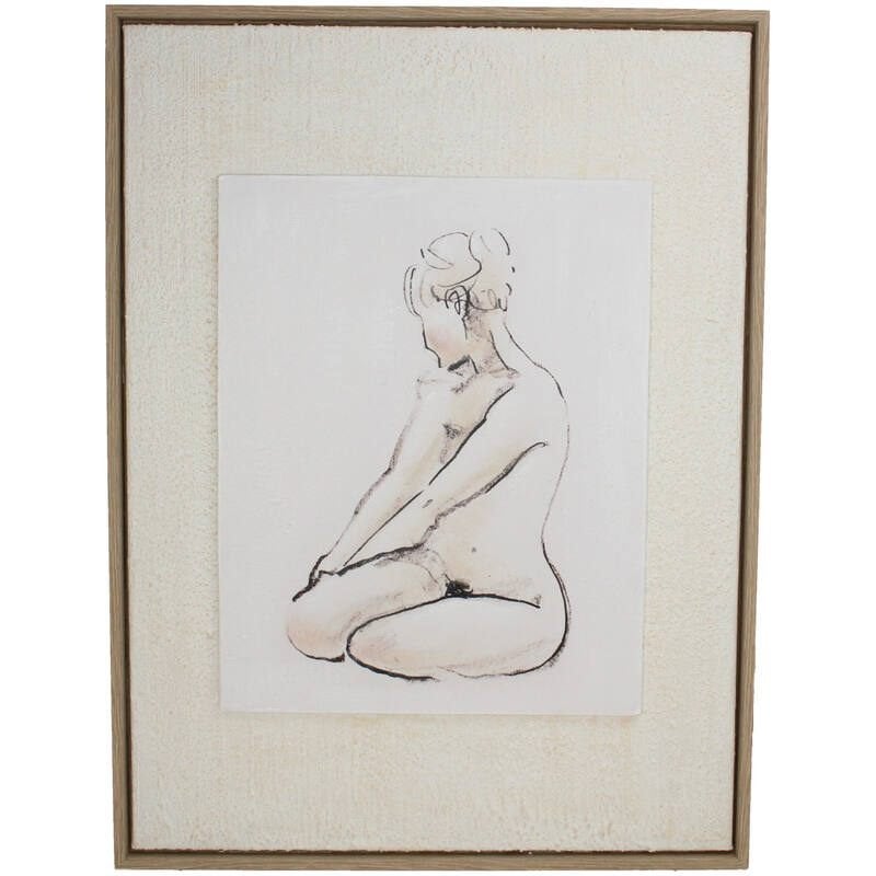 Wandpaneel Canvas Ivoor 45x3x60cm, Bruin, Nieuw, Ophalen of Verzenden, Glas