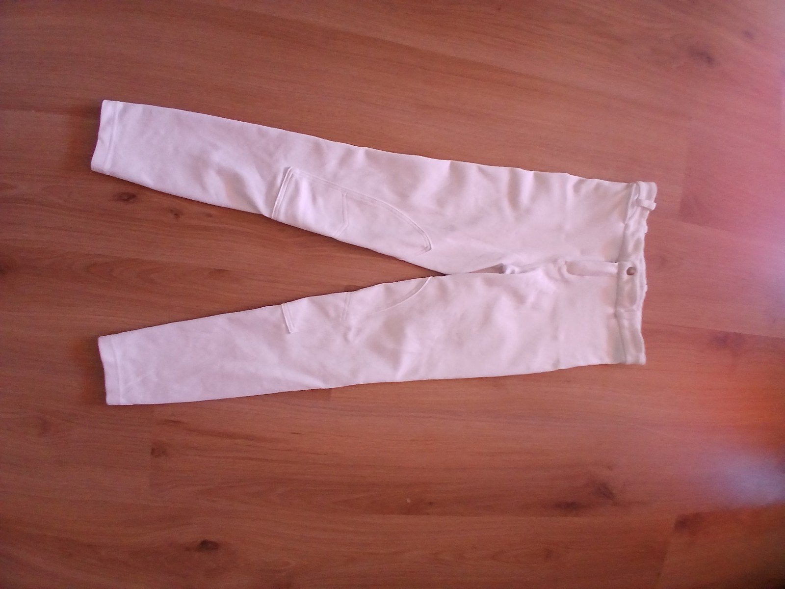 Witte Fouganza rijbroek, maat 36 (S), Ophalen of Verzenden, Zo goed als nieuw, Maat 36 (S), Wit