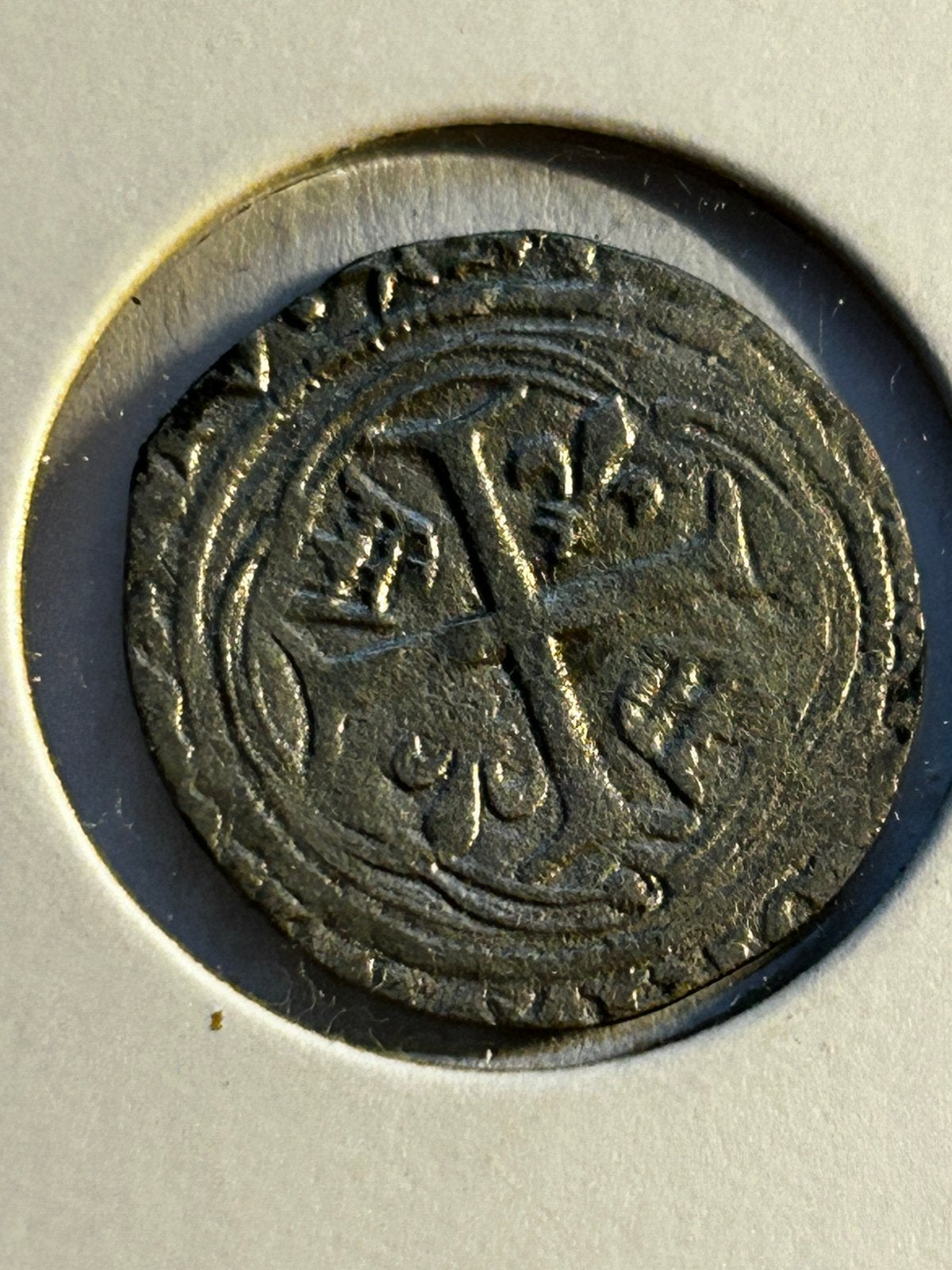 Zilveren Blanc Guenar Karel VI (1380-1422) 100 jarige Oorlog, Ophalen of Verzenden, Frankrijk, Zilver