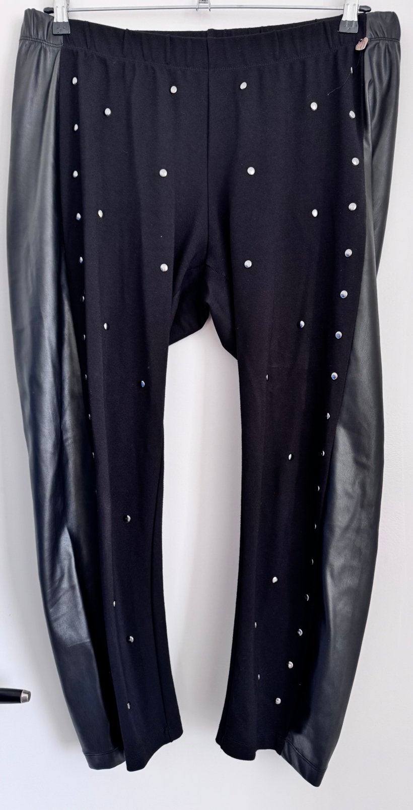 Mat Fashion broek, L, 50., Ophalen of Verzenden, Zo goed als nieuw, Zwart, Broek of Spijkerbroek