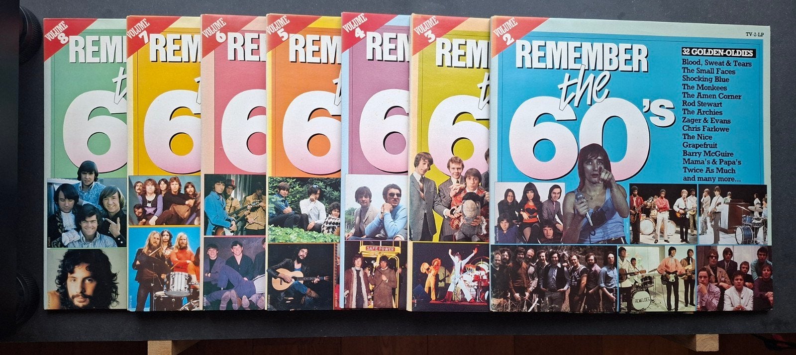 Remember the 60's. volume 2 t/m 8, Cd's en Dvd's, Ophalen of Verzenden
