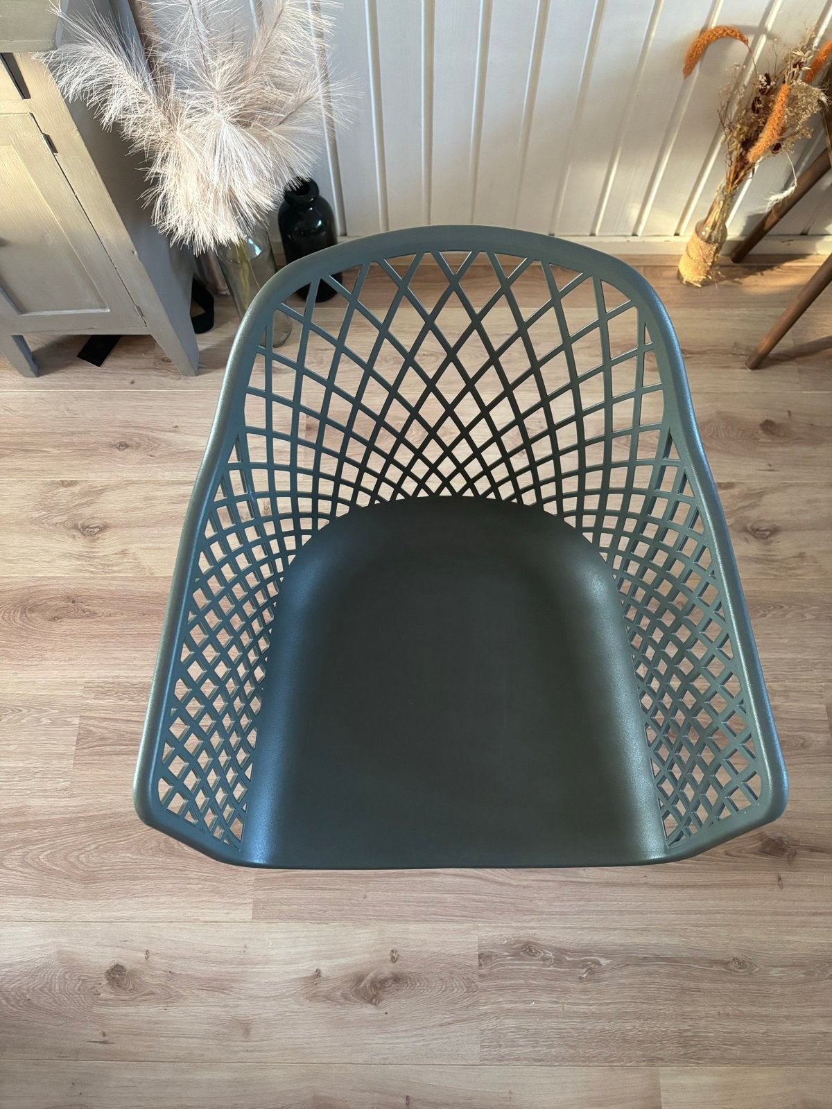 Kuipstoel groen, Huis en Inrichting, Stoelen, Ophalen, Kunststof, Gebruikt, Overige kleuren