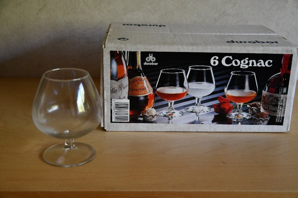 12 cognac glazen Durobor, Ophalen of Verzenden, Nieuw, Borrel- of Shotglas
