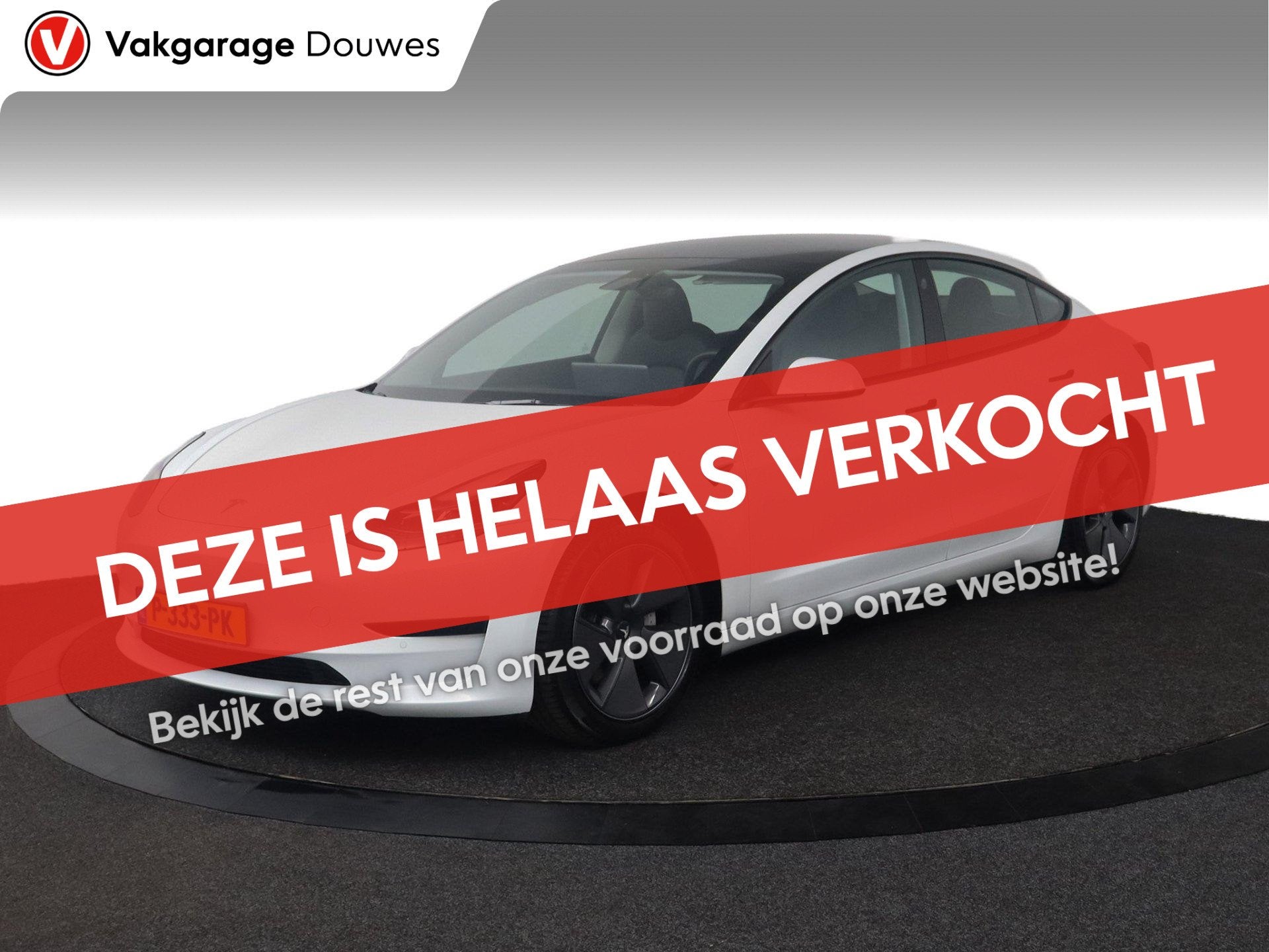 Tesla Model 3 Standard RWD Plus 60 kWh |Trekhaak|Stoel&Stuur, Auto's, Automaat, 238 pk, Gebruikt, Wit