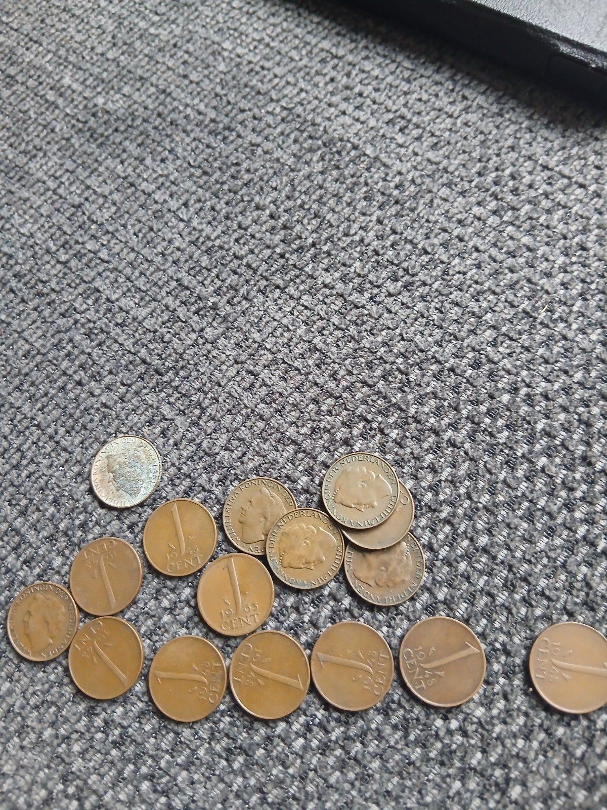 16 x Nederlandse 1 cent munt uit 1948 - Koningin Wilhelmina, Postzegels en Munten, Munten | Nederland, Ophalen of Verzenden, Koningin Wilhelmina