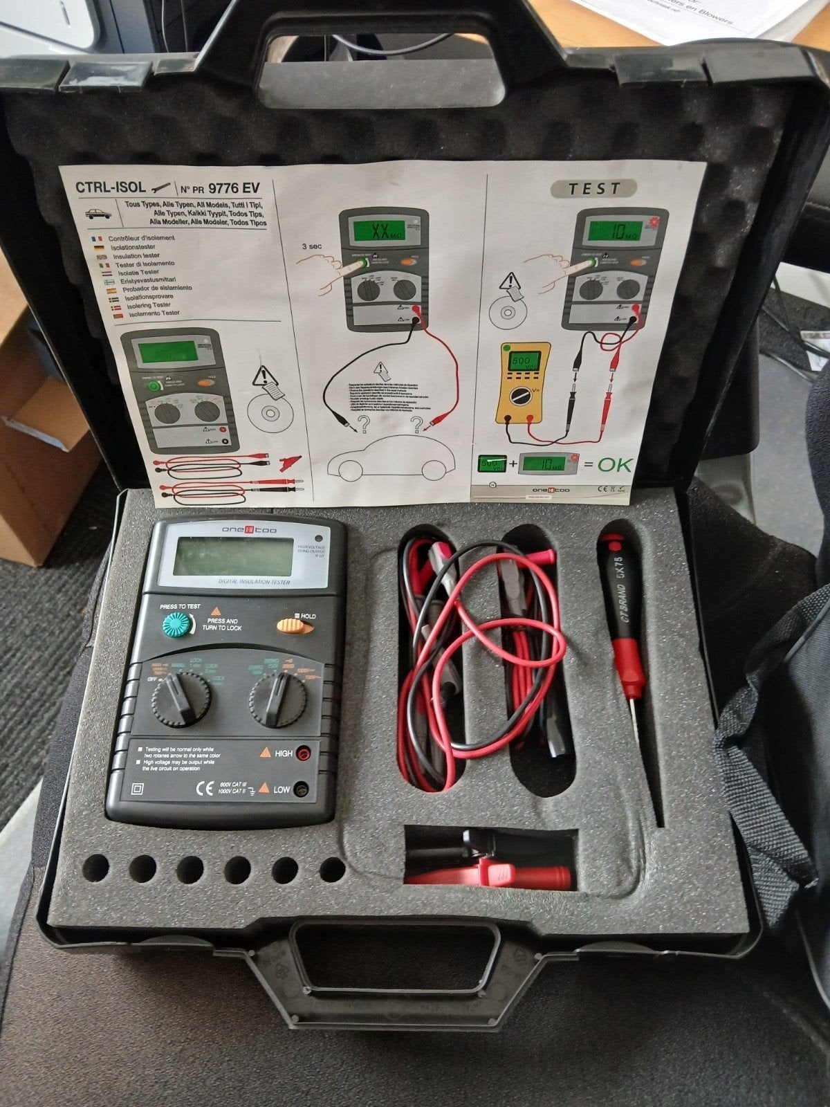 Isolatiemeter (Megger) onmisbaar voor EV specialist, Auto diversen, 123 Teststraat, 1000 AB Amsterdam, Info@onetwothree.com, Ophalen of Verzenden
