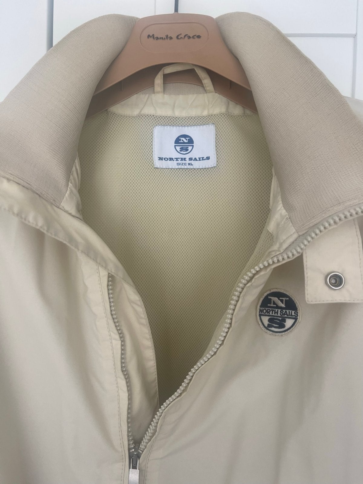 North Sails jas - Beige - Maat XL, Ophalen of Verzenden, Gedragen, Maat 56/58 (XL), Beige