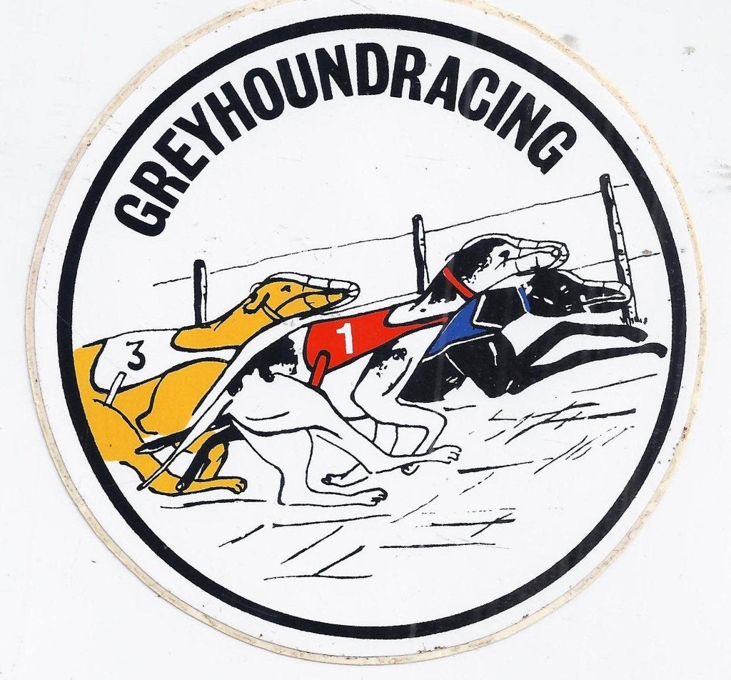 So190 sticker greyhound - racing, Ophalen of Verzenden, Zo goed als nieuw, Bedrijf of Vereniging