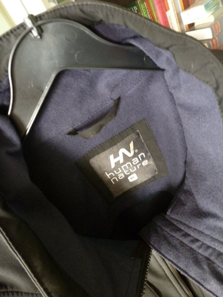 HUMAN NATURE softshell jack zwart XL -GRATIS zend, Verzenden, Zo goed als nieuw, Kleding