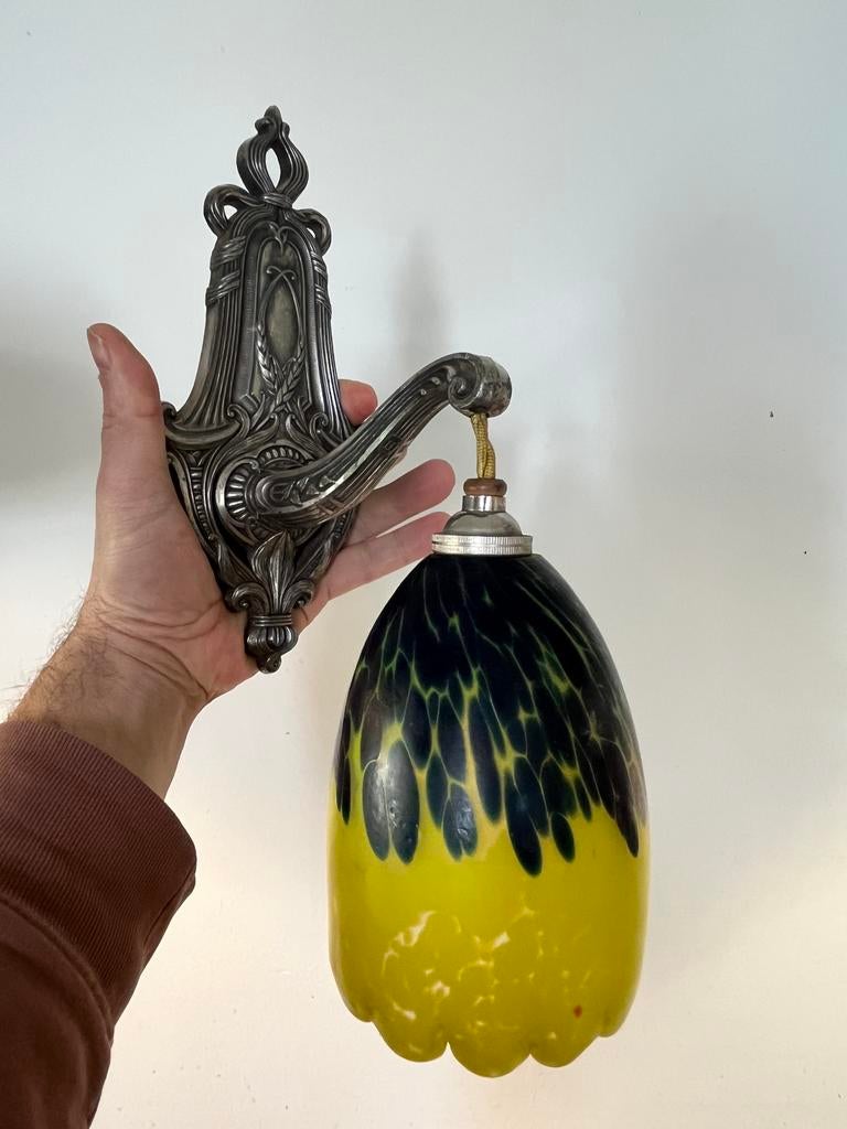 Art nouveau jugendstil muur lamp 1910/1920, Antiek en Kunst, Antiek | Lampen, Ophalen of Verzenden