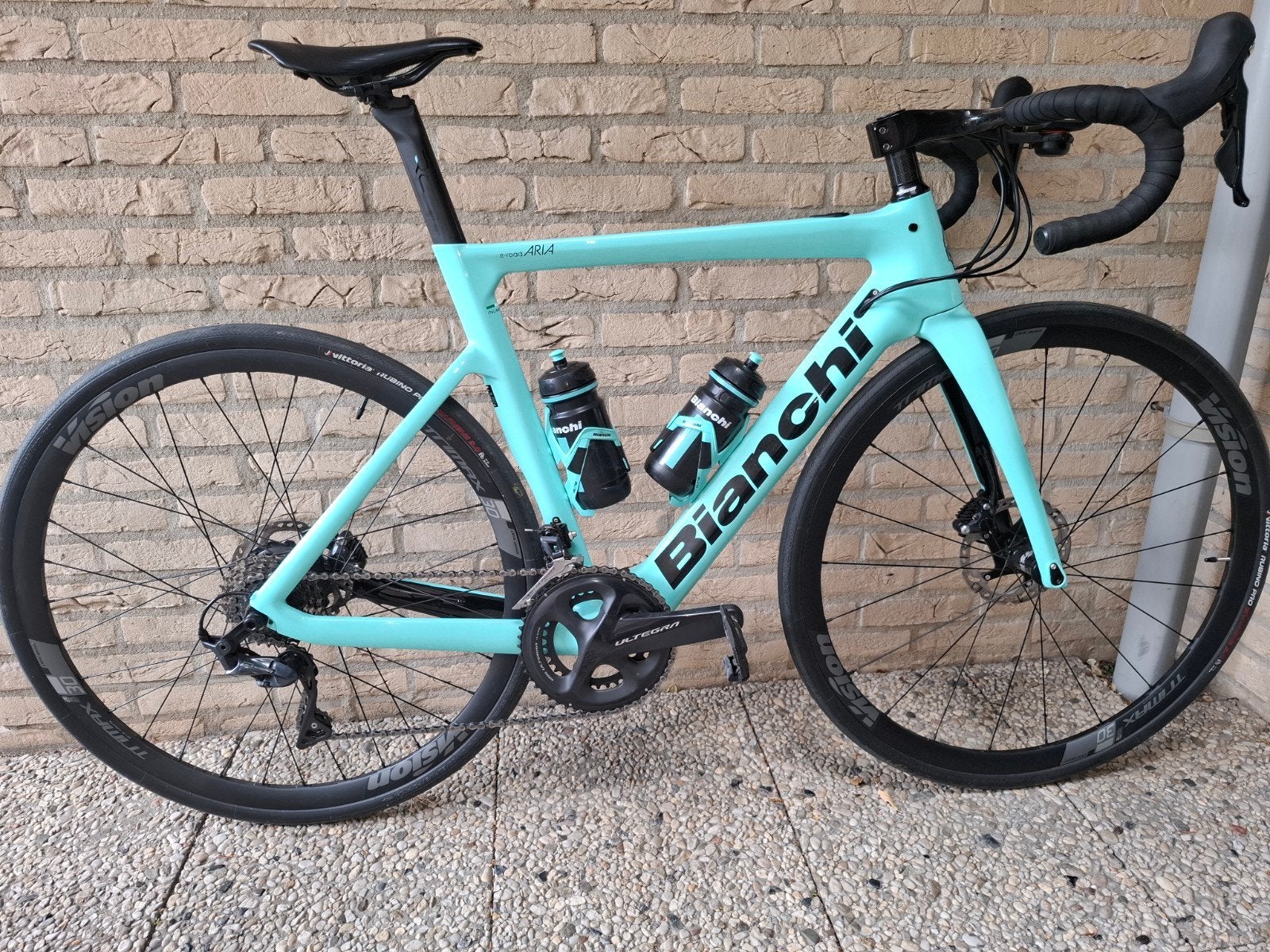 Bianchi Aria racefiets - Zo goed als nieuw, Carbon, Zo goed als nieuw, Meer dan 20 versnellingen, 53 tot 57 cm