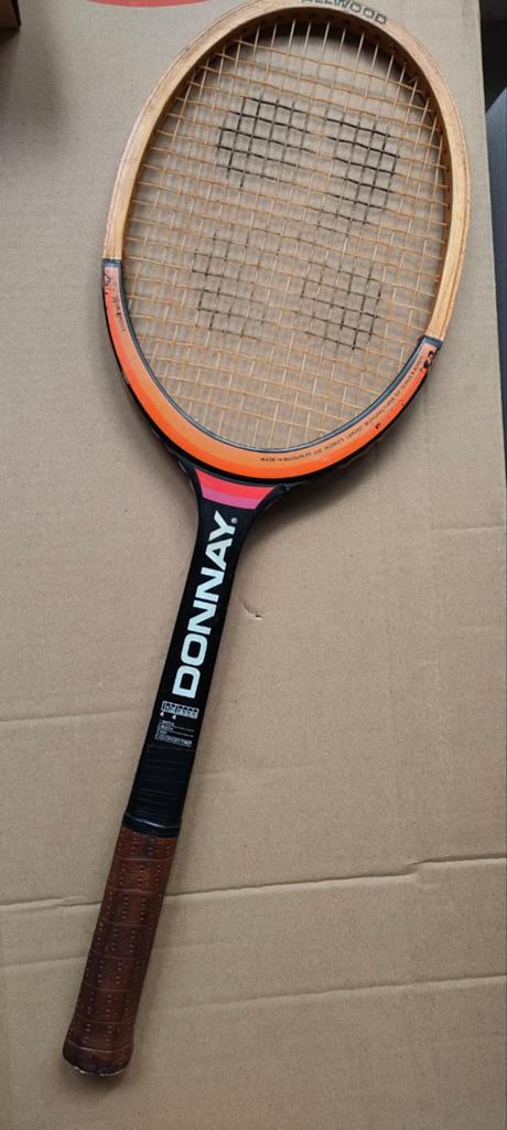 Vintage Donnay houten tennisracket - Decoratie/Verzamelaar, Ophalen of Verzenden, Gebruikt, Racket, Overige merken