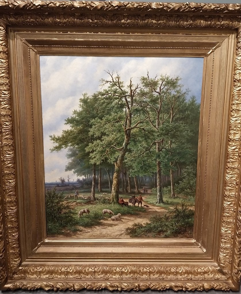 L.Schulman, Antiek en Kunst, Doek, Gedateerd, Ophalen of Verzenden, Landschap