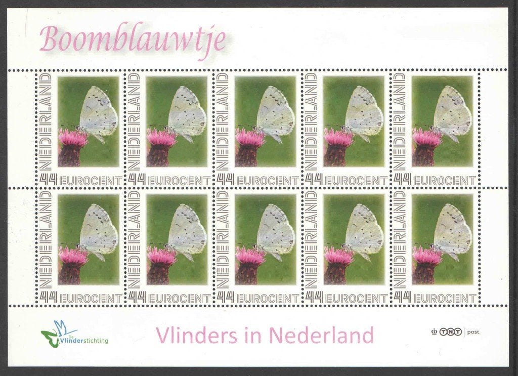 Postzegels Vlinders in Nederland: Boomblauwtje, Postzegels en Munten, Ophalen of Verzenden, Na 1940, Postfris