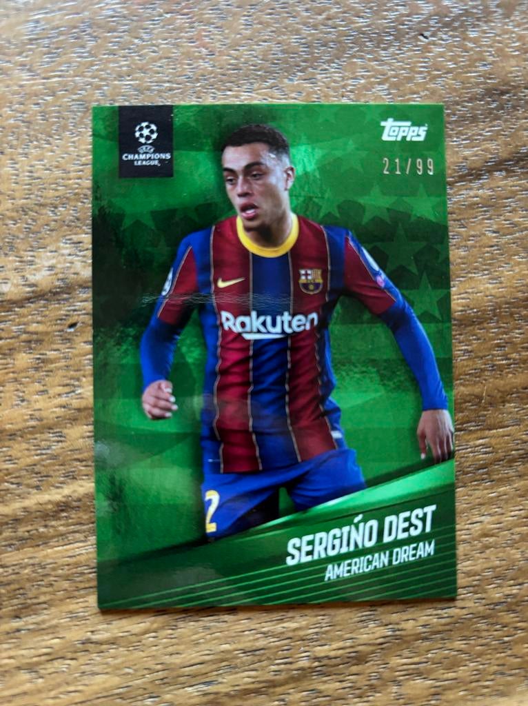 Sergiño Dest Topps Champions League Kaart 21/99, Ophalen of Verzenden, Zo goed als nieuw, Buitenlandse clubs, Spelerskaart