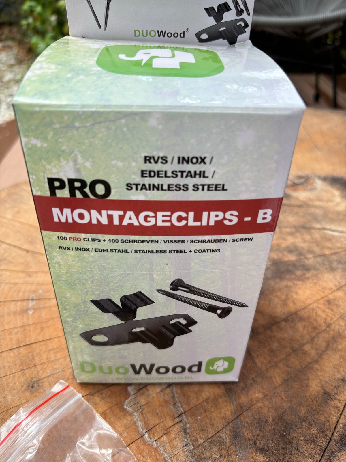 DuoWood PRO Montageclips-B RVS, Ophalen, Overige typen, Nieuw, Minder dan 50 mm