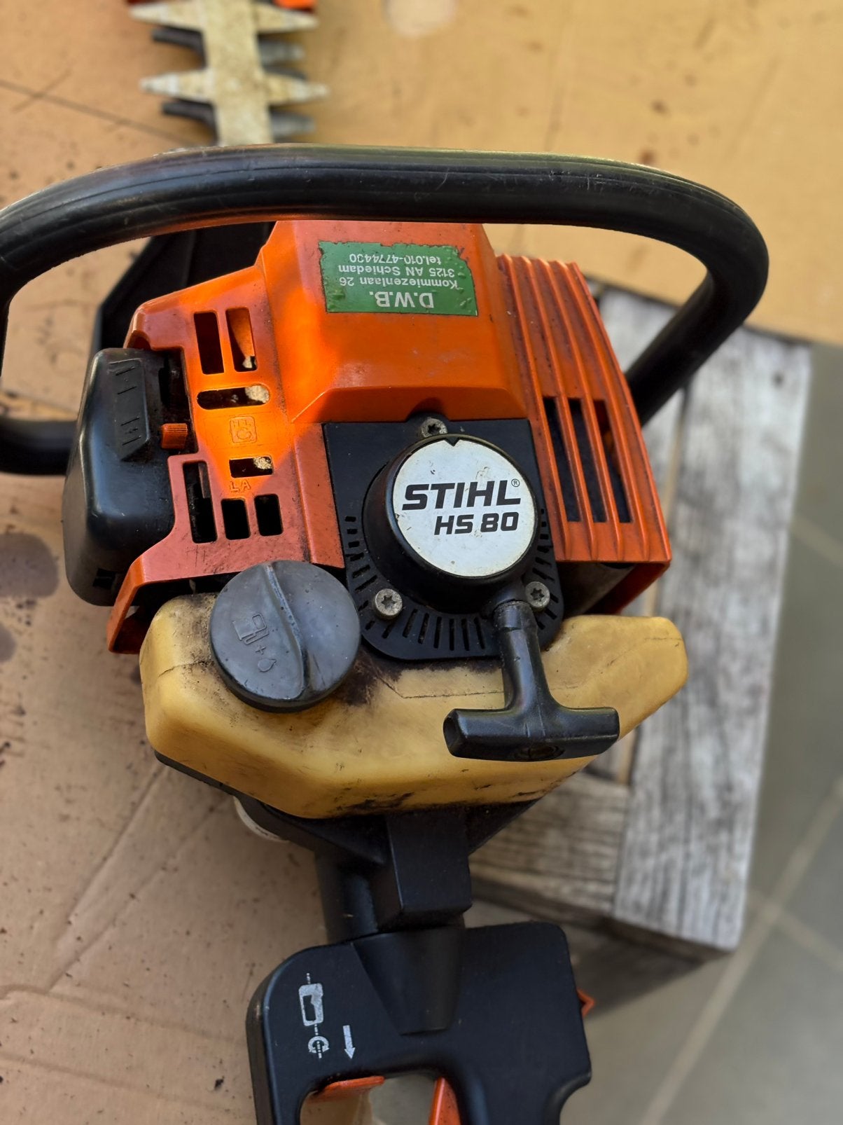 Stihl heggenschaar, Tuin en Terras, Ophalen, Zo goed als nieuw