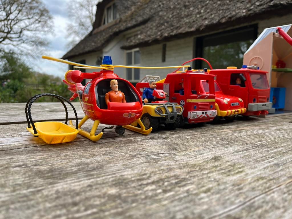Brandweerman Sam speelgoed, Ophalen, Gebruikt