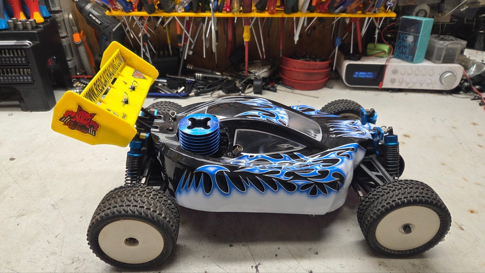 Te koop leuke hsp, Auto offroad, Ophalen of Verzenden, Zo goed als nieuw, Schaal 1:10