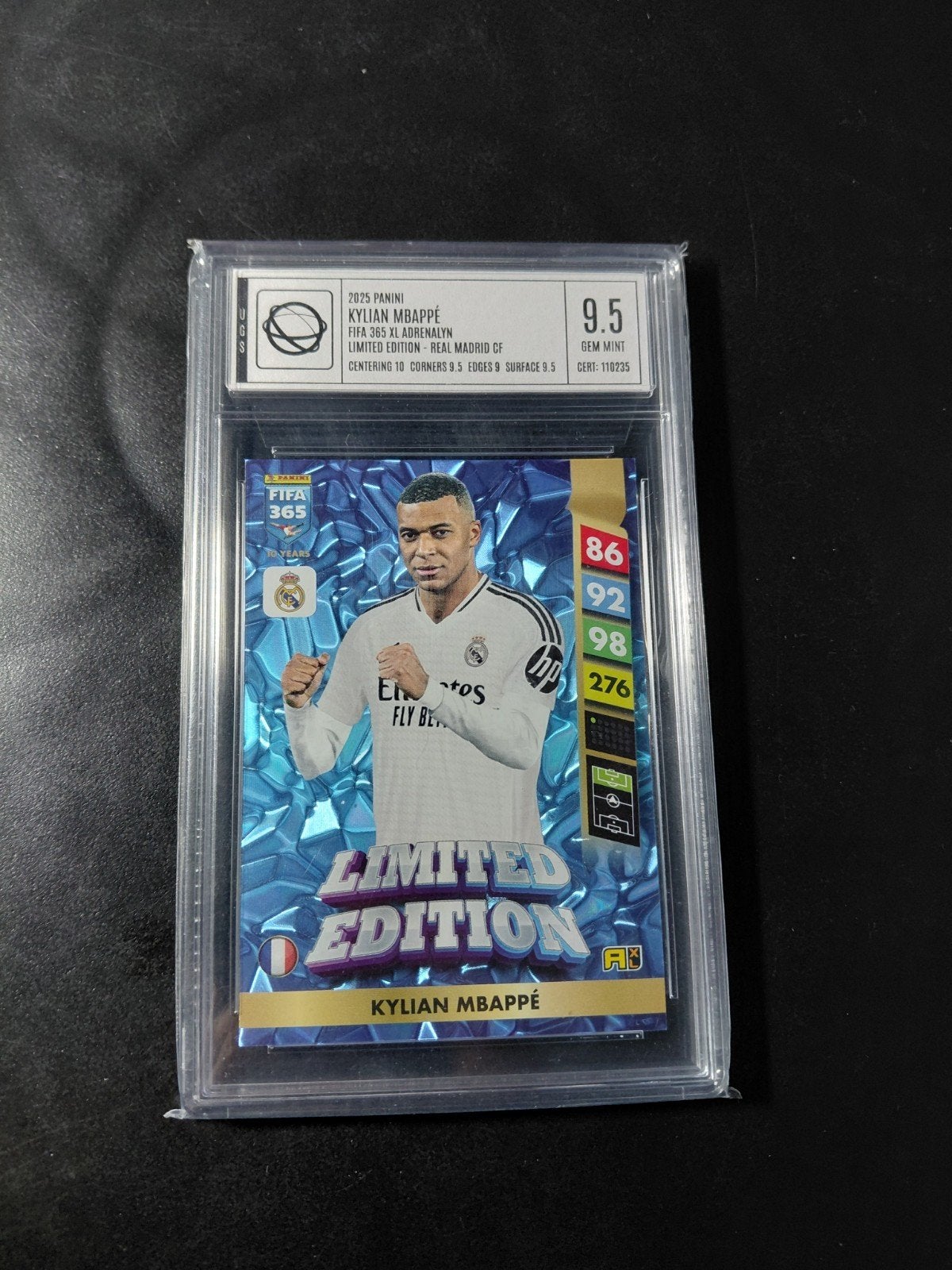 Kylian mbappe (limited editon) ugs 9,5 panini real madrid, Verzenden, Nieuw, Buitenlandse clubs, Poster, Plaatje of Sticker