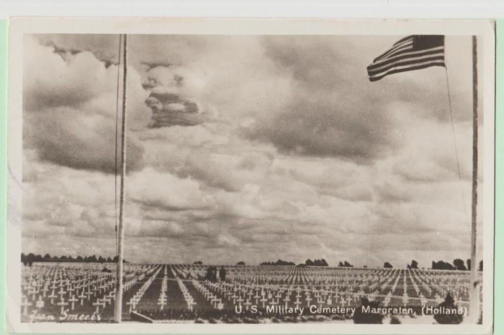 Magraten U.S. Cementry foto Jan Smeets 1947, Ophalen, 1940 tot 1960, Gelopen, Limburg