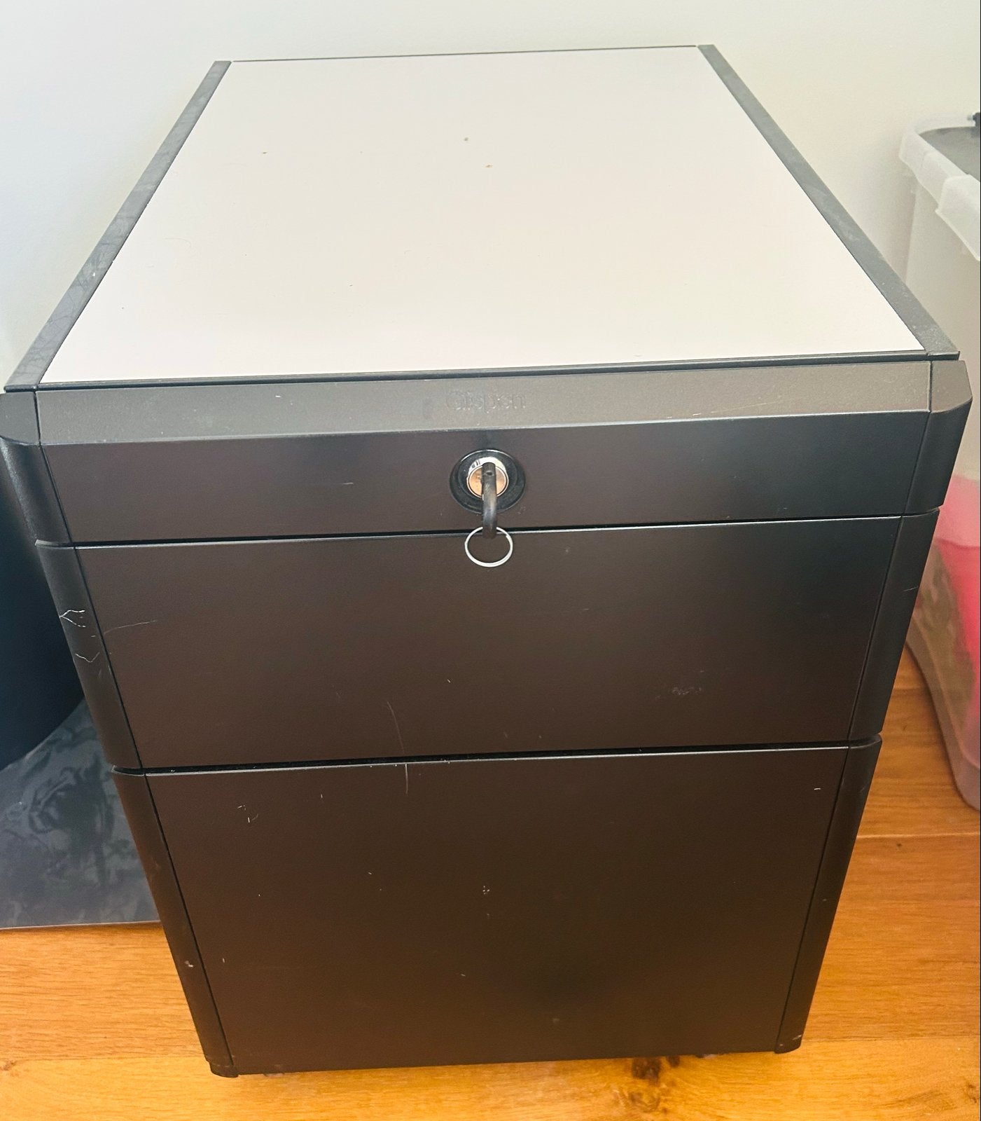 ladekast Gispen met slot - Ideaal voor kantoor of thuis, Ophalen, Minder dan 50 cm, Gebruikt, 1 of 2 laden