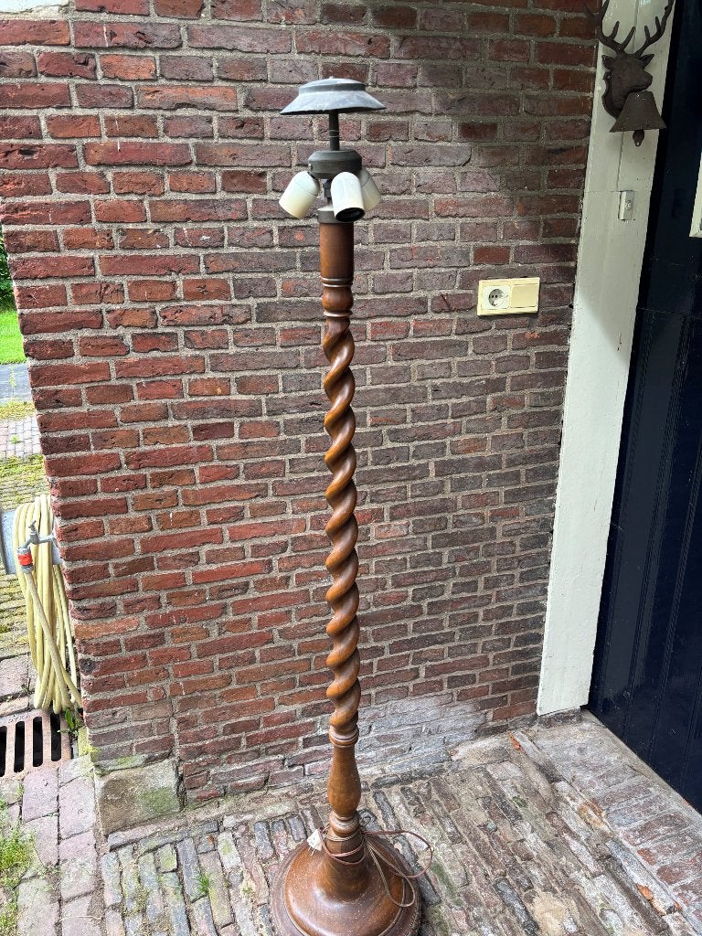 Antieke staande lamp, Antiek en Kunst, Ophalen
