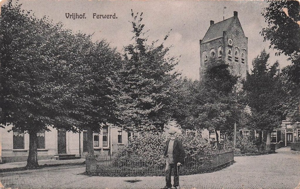 703-123-009 Vrijhof Ferwerd, Verzamelen, Ansichtkaarten | Nederland, Friesland, Voor 1920, Verzenden