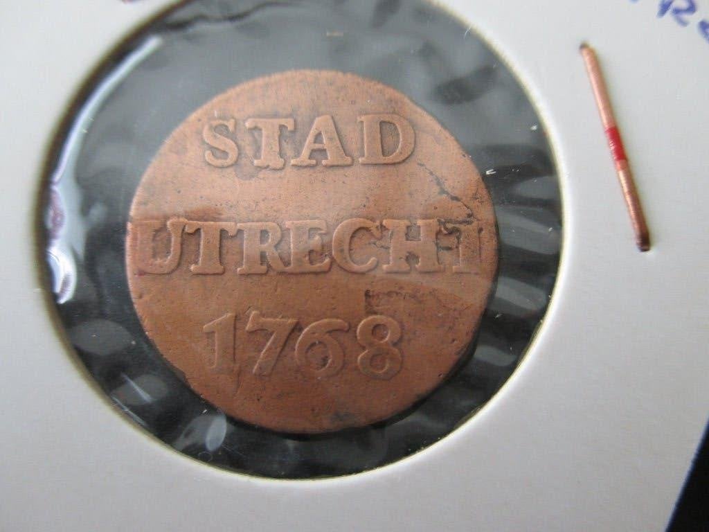 Duit stad Utrecht 1768, Postzegels en Munten, Munten | Nederland, Ophalen of Verzenden, Vóór koninkrijk, Overige waardes, Losse munt
