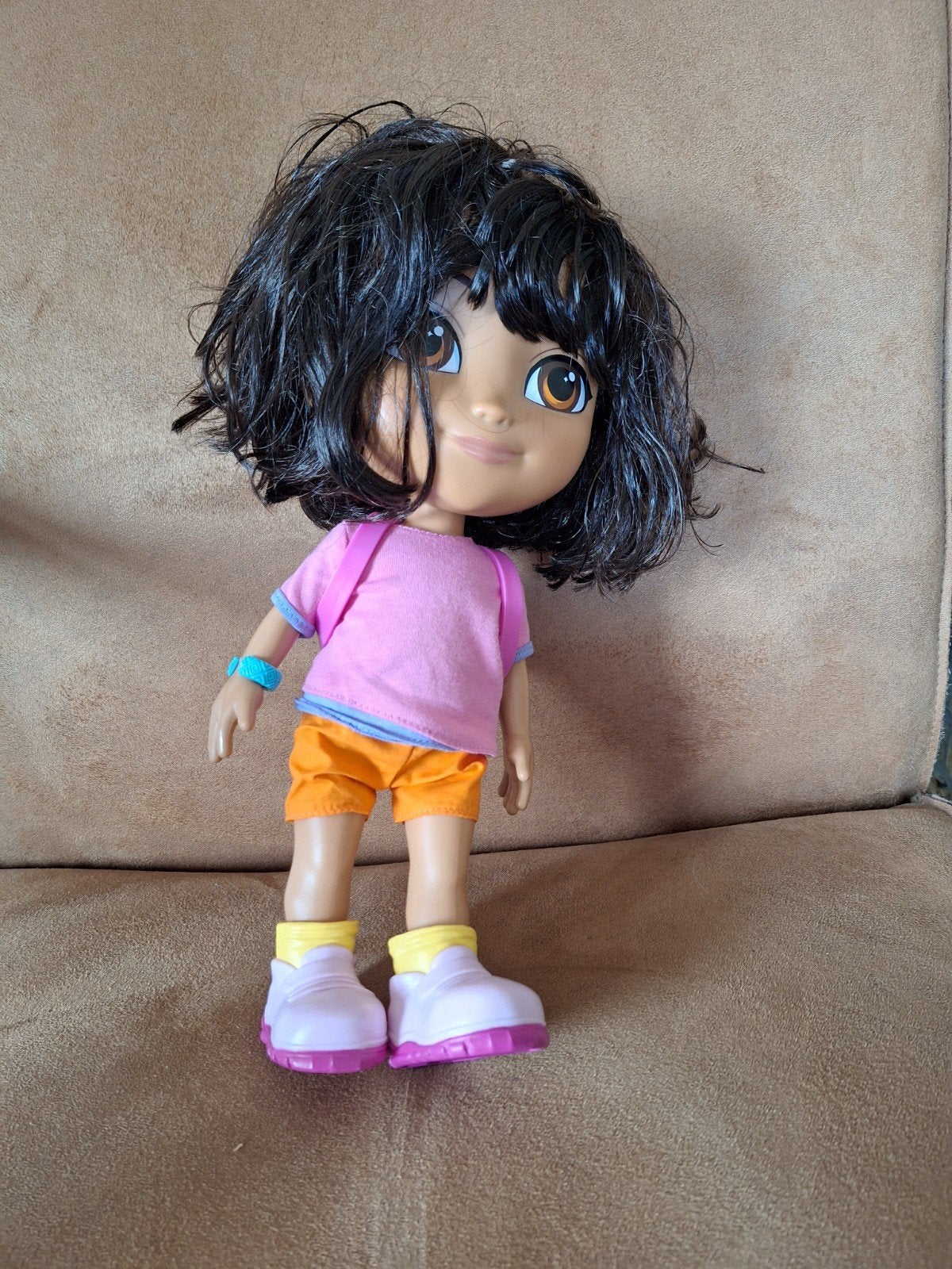 Dora the Explorer pop met rugzak en kleding, Ophalen, Zo goed als nieuw, Overige typen
