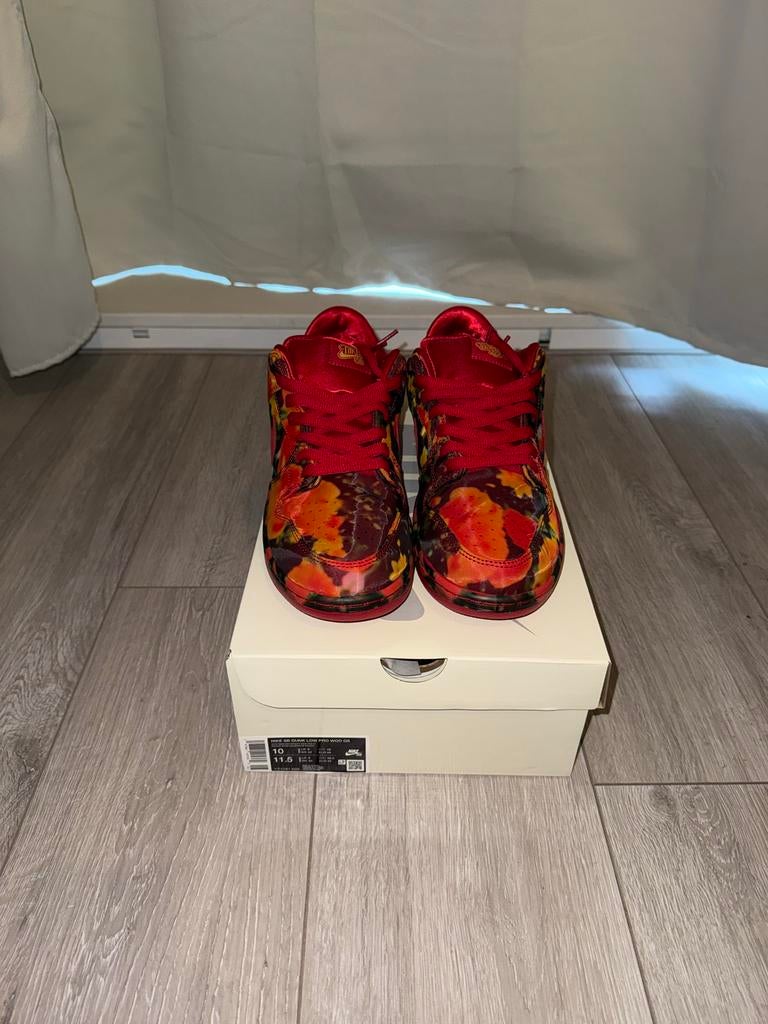 Nike SB Dunk Low The Wizard of Oz Poppy Field [maat 44], Overige kleuren, Nieuw, Ophalen of Verzenden, Sneakers of Gympen
