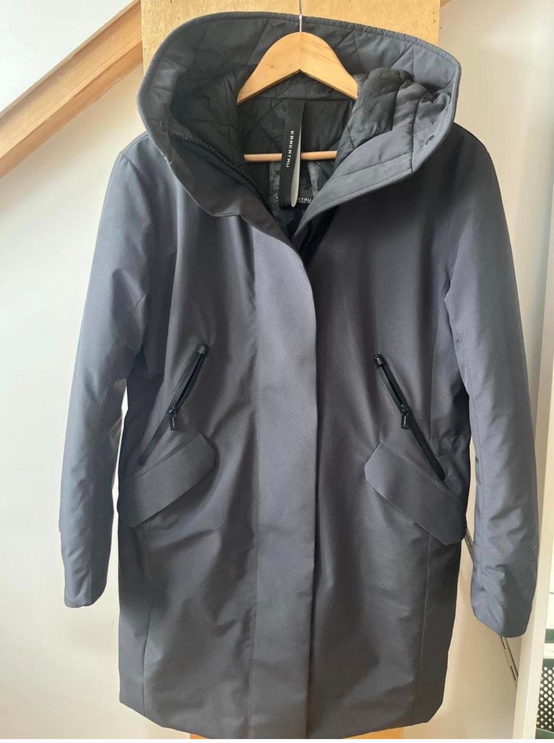 Krakatau parka jas M, Ophalen of Verzenden, Zo goed als nieuw, Maat 38/40 (M), Grijs