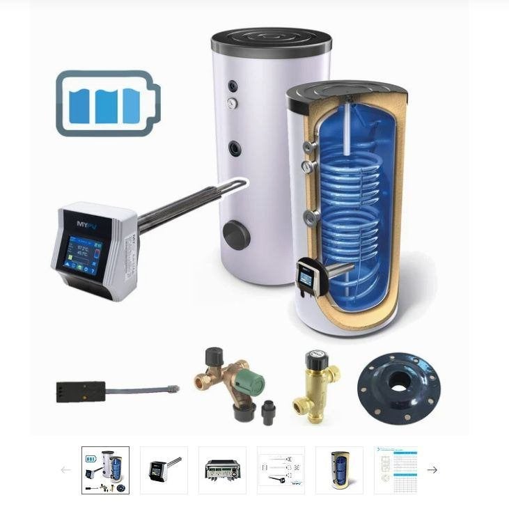 My-PV Zonnestroomboiler met 2 warmtewisselaars 300ltr, Ophalen, 100 liter of meer, Boiler, Minder dan 3 jaar oud