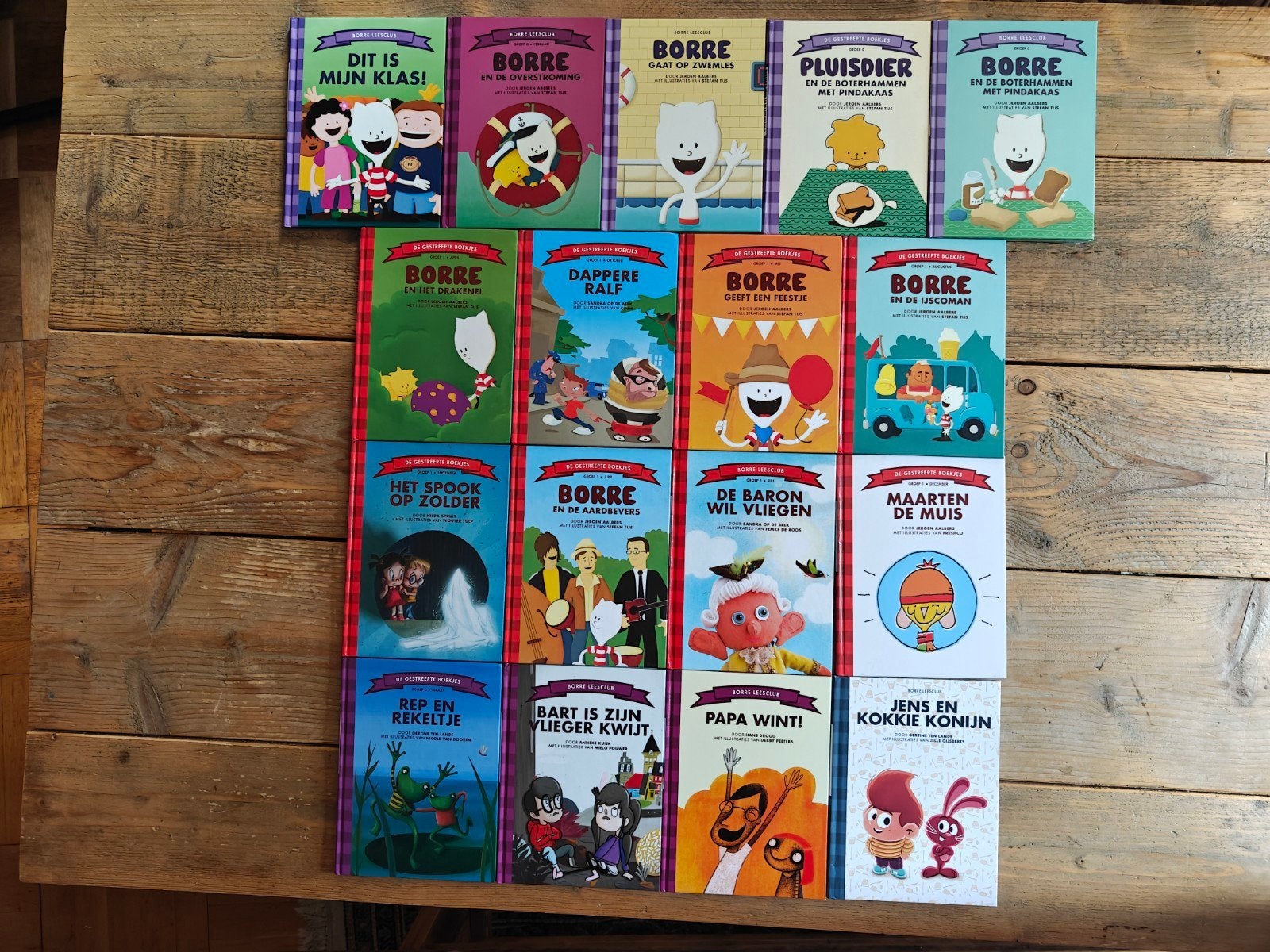 17 Borre boekjes van groep 0/1.