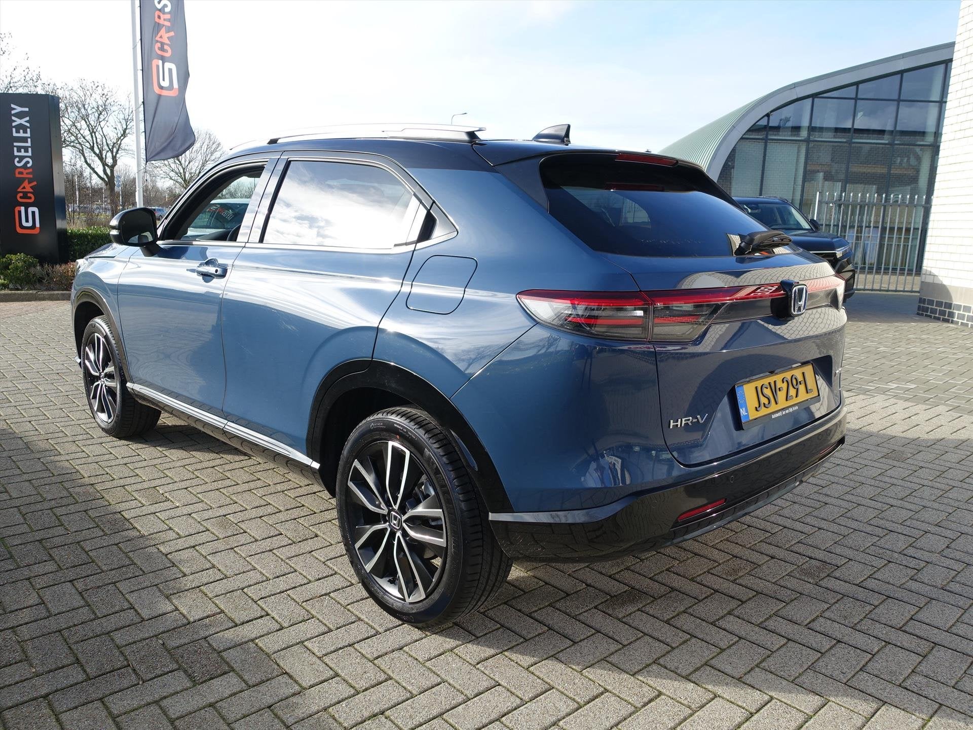 HONDA HR-V 1.5 e:HEV i-MMD 131pk CVT Advance Style Black Edi, Auto's, Euro 6, Blauw, Leder en Stof, Origineel Nederlands