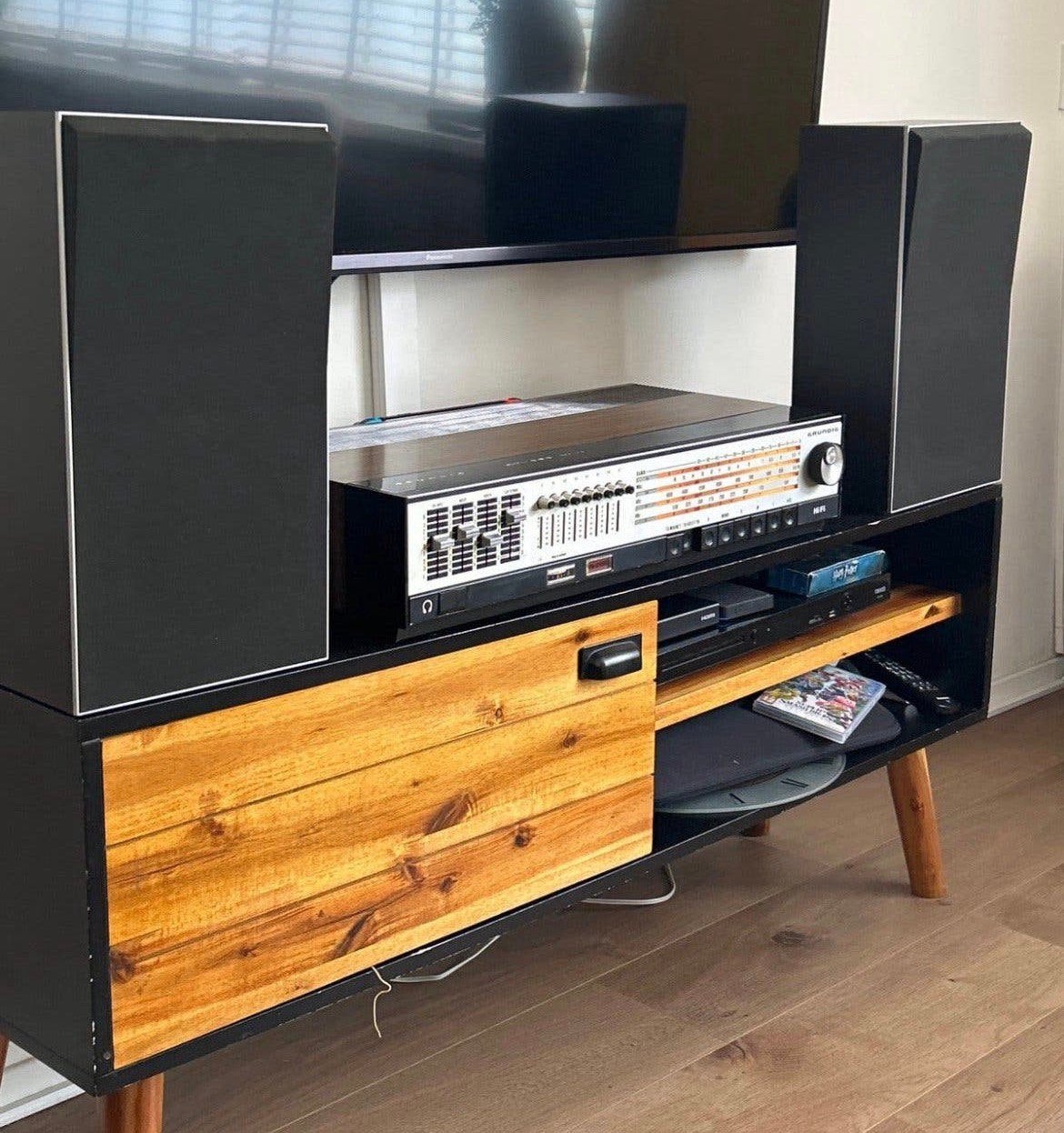 Complete Vintage HiFi Set: Grundig RTV 800+ B&O Beovox S2200, Ophalen of Verzenden, Zo goed als nieuw, Minder dan 60 watt, Overige merken