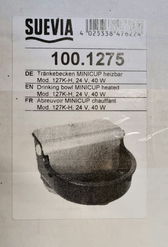 Suevia minicup 127K-H verwarmde automatische vlotterdrinkbak, Dieren en Toebehoren, Ophalen of Verzenden, Nieuw