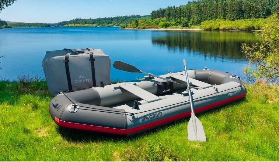 3 meter opblaasbare boot nieuw in doos, Watersport en Boten, Kano's, Ophalen, Overige typen, Nieuw, Met peddels